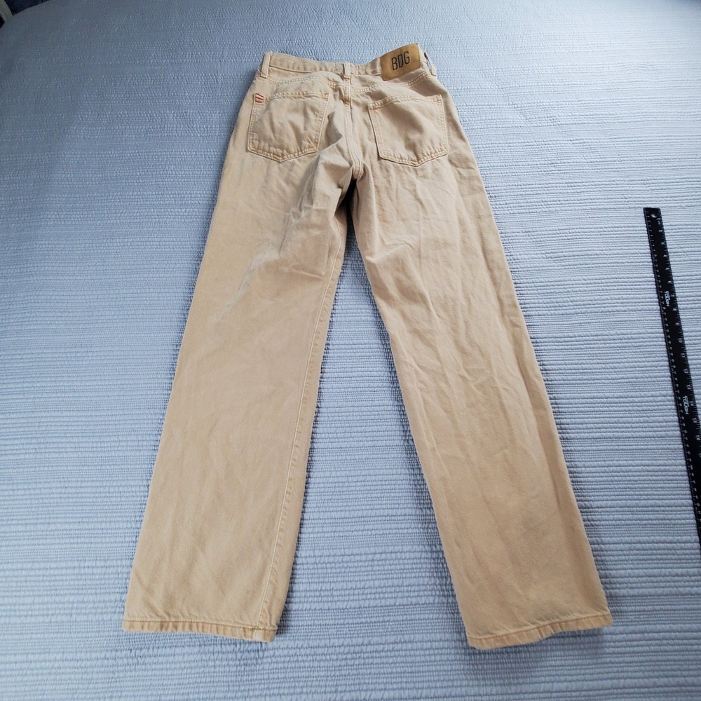 BDG Urban Outfitters Tan Khaki Cowboy Jean High Waisted Straight Leg Pants 28 - Picture 3 of 8